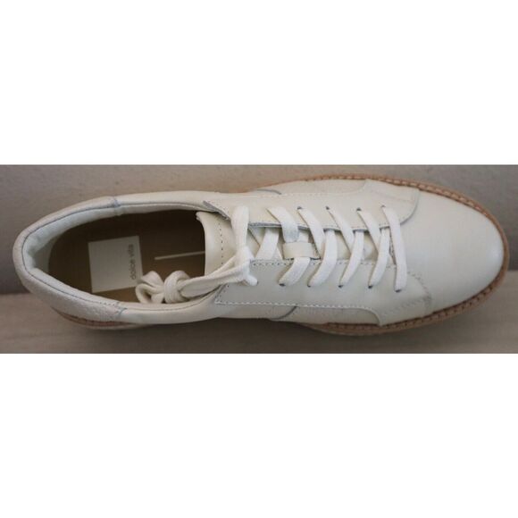 Dolce Vita Women's Sz 8M White Leather Tiger Lace-Up 2" Platform Sneakers - Picture 11 of 11